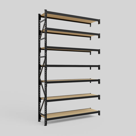 Longspan Metal Shelving - 3100mm High - Add-On Bay - Particleboard Shelf