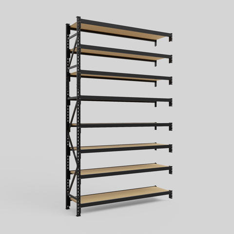 Longspan Metal Shelving - 3100mm High - Add-On Bay - Particleboard Shelf