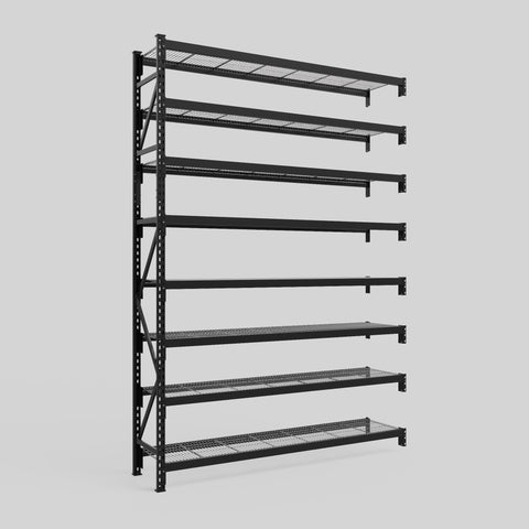 Longspan Metal Shelving - 3100mm High - Add-On Bay - Mesh Shelf