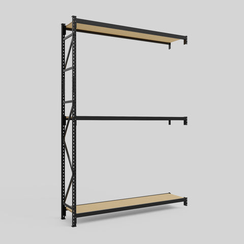 Longspan Metal Shelving - 3100mm High - Add-On Bay - Particleboard Shelf