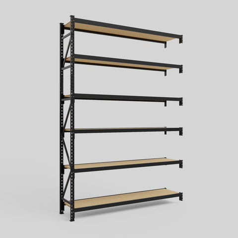 Longspan Metal Shelving - 3100mm High - Add-On Bay - Particleboard Shelf