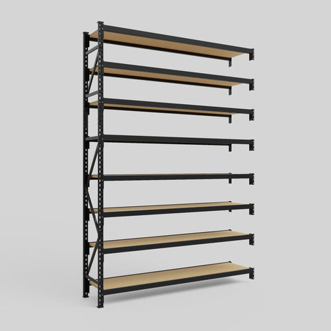 Longspan Metal Shelving - 3100mm High - Add-On Bay - Particleboard Shelf