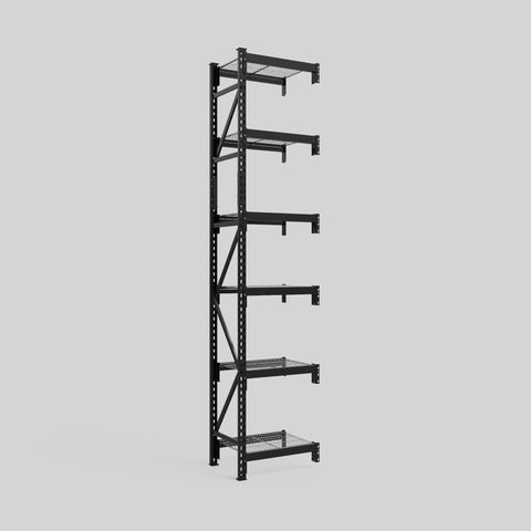 Longspan Metal Shelving - 3100mm High - Add-On Bay - Mesh Shelf
