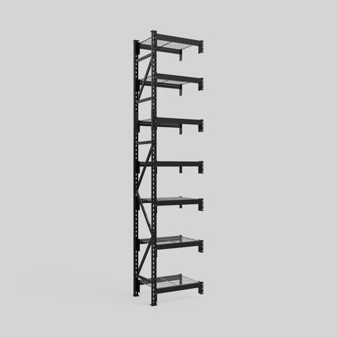 Longspan Metal Shelving - 3100mm High - Add-On Bay - Mesh Shelf