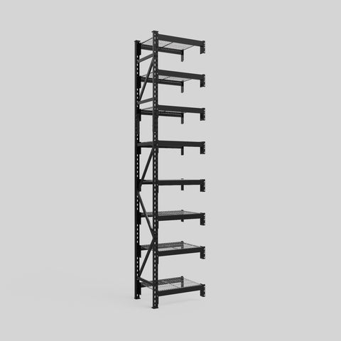 Longspan Metal Shelving - 3100mm High - Add-On Bay - Mesh Shelf