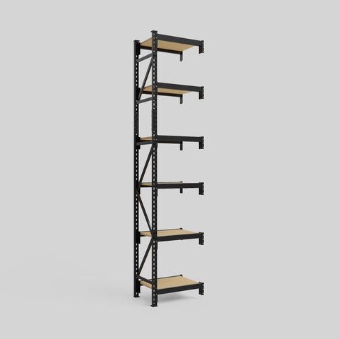 Longspan Metal Shelving - 3100mm High - Add-On Bay - Particleboard Shelf