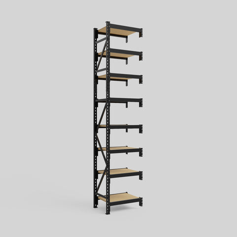 Longspan Metal Shelving - 3100mm High - Add-On Bay - Particleboard Shelf