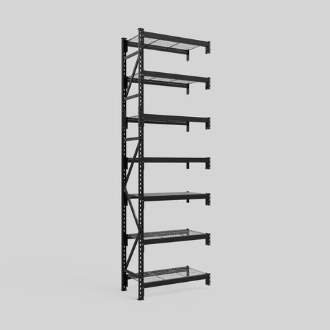 Longspan Metal Shelving - 3100mm High - Add-On Bay - Mesh Shelf