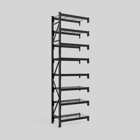 Longspan Metal Shelving - 3100mm High - Add-On Bay - Mesh Shelf