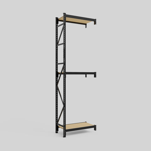 Longspan Metal Shelving - 3100mm High - Add-On Bay - Particleboard Shelf