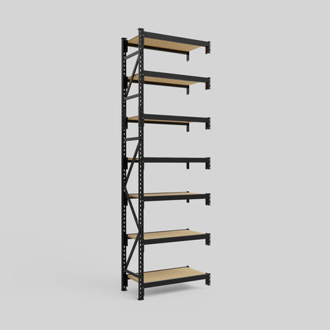 Longspan Metal Shelving - 3100mm High - Add-On Bay - Particleboard Shelf