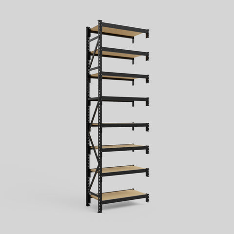 Longspan Metal Shelving - 3100mm High - Add-On Bay - Particleboard Shelf