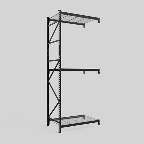 Longspan Metal Shelving - 3100mm High - Add-On Bay - Mesh Shelf
