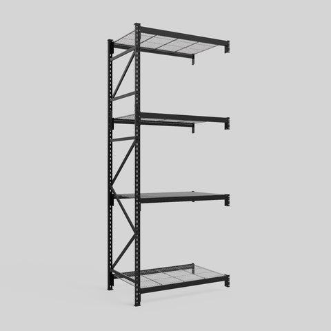 Longspan Metal Shelving - 3100mm High - Add-On Bay - Mesh Shelf
