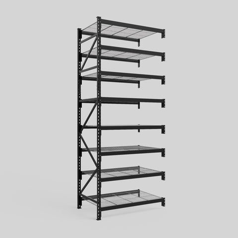 Longspan Metal Shelving - 3100mm High - Add-On Bay - Mesh Shelf