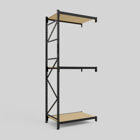 Longspan Metal Shelving - 3100mm High - Add-On Bay - Particleboard Shelf