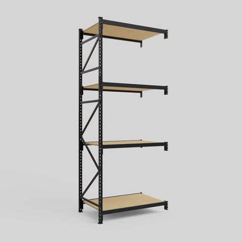 Longspan Metal Shelving - 3100mm High - Add-On Bay - Particleboard Shelf