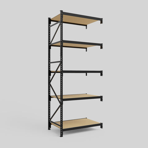Longspan Metal Shelving - 3100mm High - Add-On Bay - Particleboard Shelf