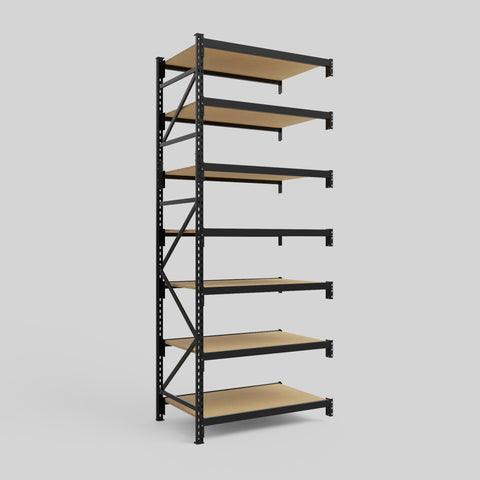 Longspan Metal Shelving - 3100mm High - Add-On Bay - Particleboard Shelf