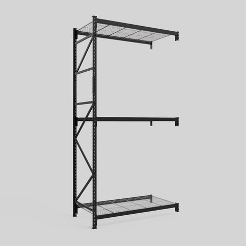 Longspan Metal Shelving - 3100mm High - Add-On Bay - Mesh Shelf