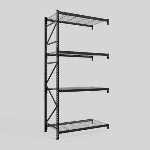 Longspan Metal Shelving - 3100mm High - Add-On Bay - Mesh Shelf