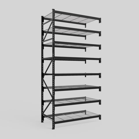Longspan Metal Shelving - 3100mm High - Add-On Bay - Mesh Shelf