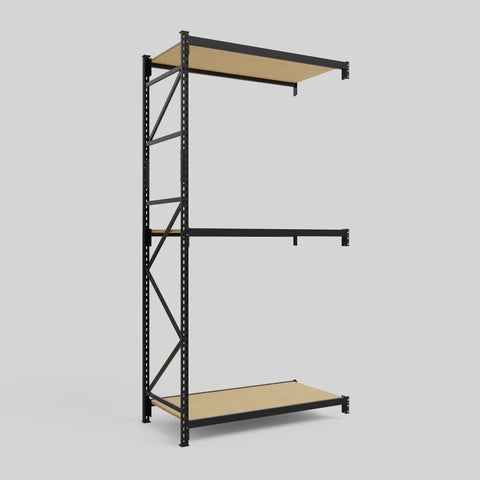 Longspan Metal Shelving - 3100mm High - Add-On Bay - Particleboard Shelf