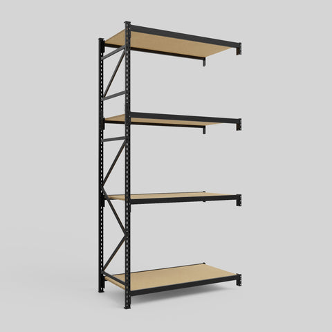 Longspan Metal Shelving - 3100mm High - Add-On Bay - Particleboard Shelf