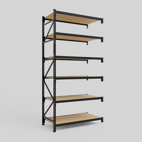 Longspan Metal Shelving - 3100mm High - Add-On Bay - Particleboard Shelf