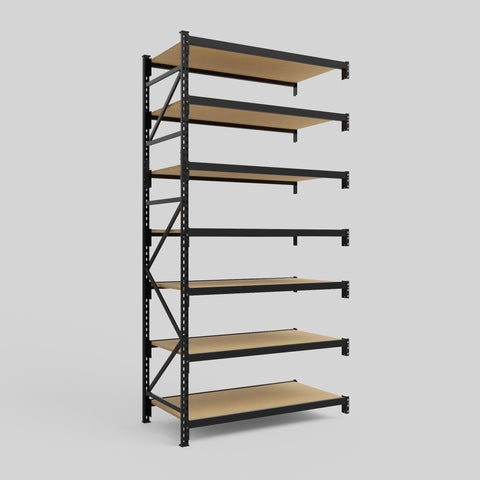 Longspan Metal Shelving - 3100mm High - Add-On Bay - Particleboard Shelf