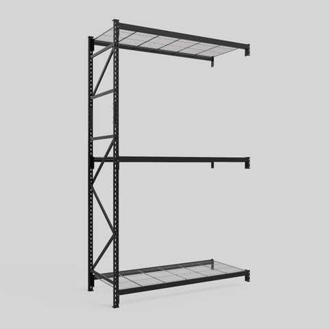 Longspan Metal Shelving - 3100mm High - Add-On Bay - Mesh Shelf