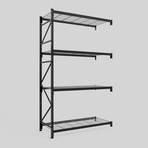 Longspan Metal Shelving - 3100mm High - Add-On Bay - Mesh Shelf