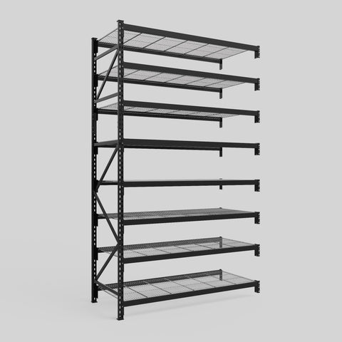 Longspan Metal Shelving - 3100mm High - Add-On Bay - Mesh Shelf