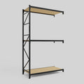 Longspan Metal Shelving - 3100mm High - Add-On Bay - Particleboard Shelf