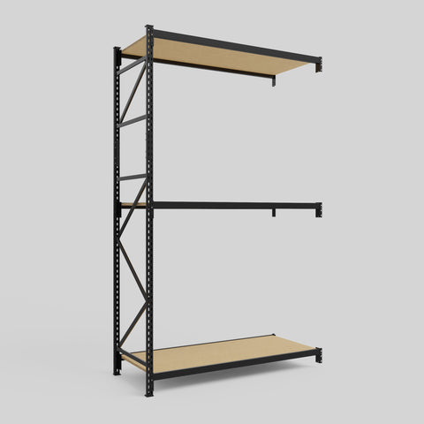 Longspan Metal Shelving - 3100mm High - Add-On Bay - Particleboard Shelf