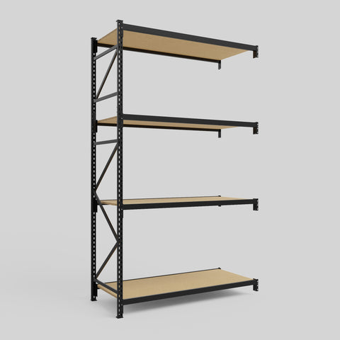 Longspan Metal Shelving - 3100mm High - Add-On Bay - Particleboard Shelf