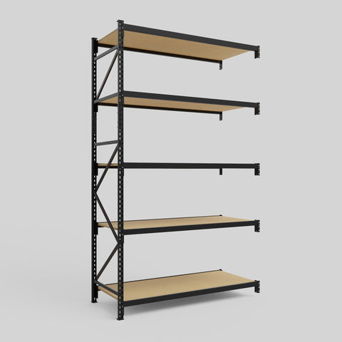 Longspan Metal Shelving - 3100mm High - Add-On Bay - Particleboard Shelf