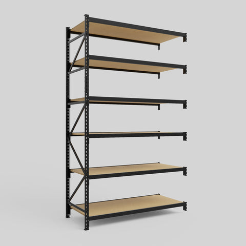 Longspan Metal Shelving - 3100mm High - Add-On Bay - Particleboard Shelf