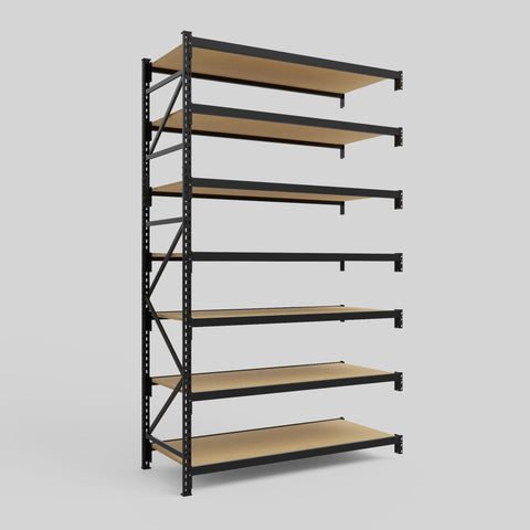 Longspan Metal Shelving - 3100mm High - Add-On Bay - Particleboard Shelf