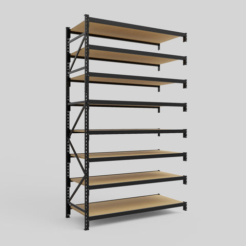 Longspan Metal Shelving - 3100mm High - Add-On Bay - Particleboard Shelf