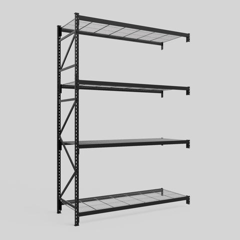 Longspan Metal Shelving - 3100mm High - Add-On Bay - Mesh Shelf