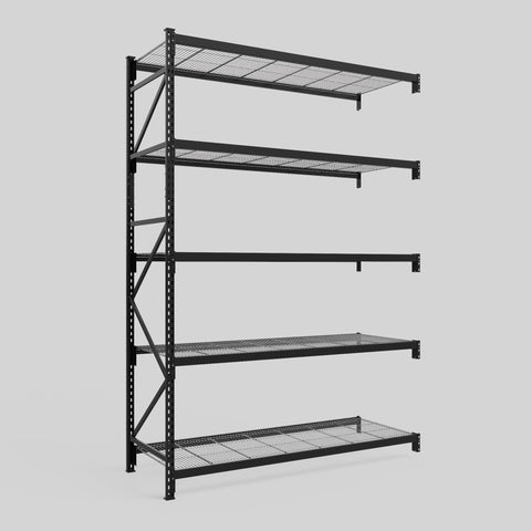 Longspan Metal Shelving - 3100mm High - Add-On Bay - Mesh Shelf
