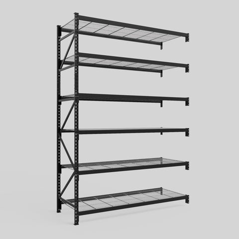 Longspan Metal Shelving - 3100mm High - Add-On Bay - Mesh Shelf