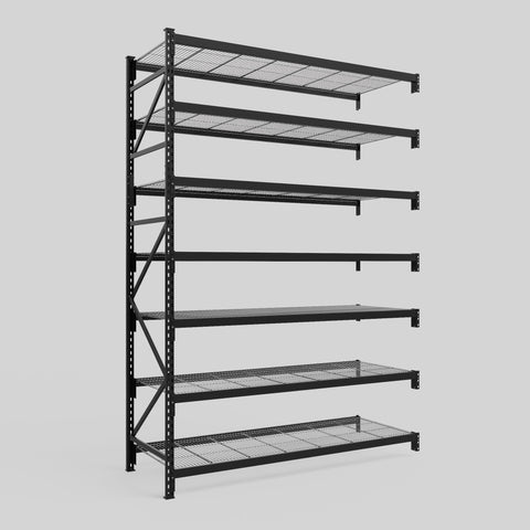 Longspan Metal Shelving - 3100mm High - Add-On Bay - Mesh Shelf