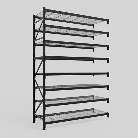 Longspan Metal Shelving - 3100mm High - Add-On Bay - Mesh Shelf