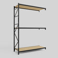 Longspan Metal Shelving - 3100mm High - Add-On Bay - Particleboard Shelf
