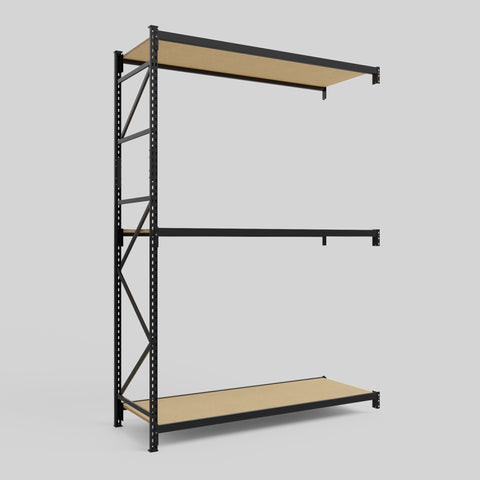 Longspan Metal Shelving - 3100mm High - Add-On Bay - Particleboard Shelf
