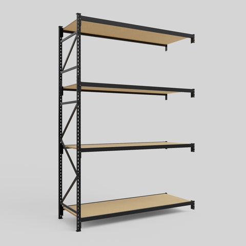 Longspan Metal Shelving - 3100mm High - Add-On Bay - Particleboard Shelf