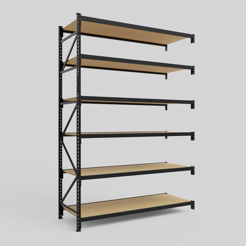 Longspan Metal Shelving - 3100mm High - Add-On Bay - Particleboard Shelf