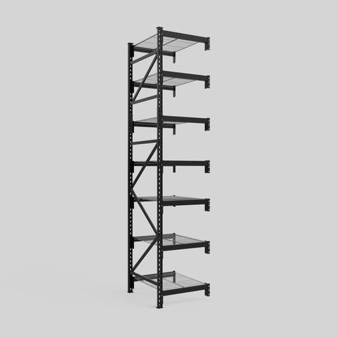Longspan Metal Shelving - 3100mm High - Add-On Bay - Mesh Shelf